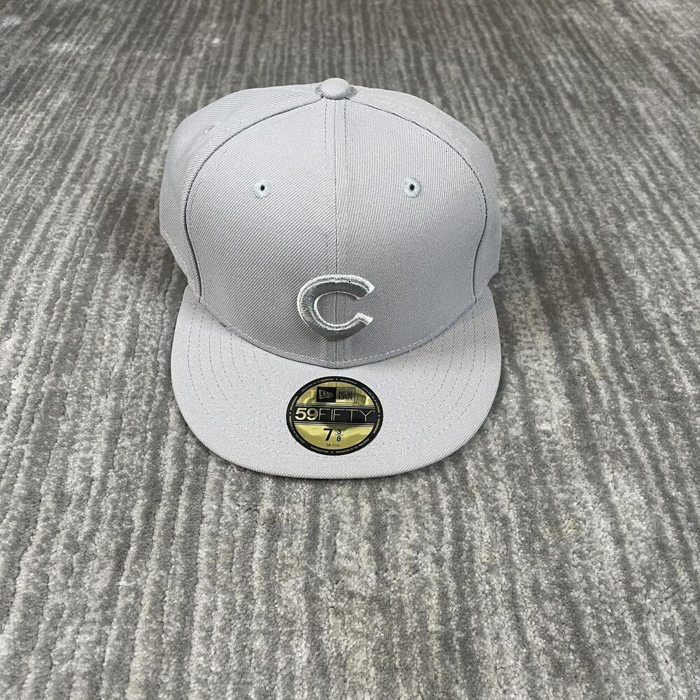 Chicago Cubs Hat Cap Fitted Mens 7 3/8 Gray Todd Snyder Baseball 59FIFTY New Era